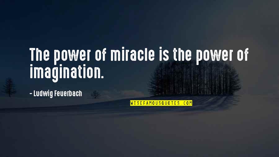Ochiai Motoki Quotes By Ludwig Feuerbach: The power of miracle is the power of