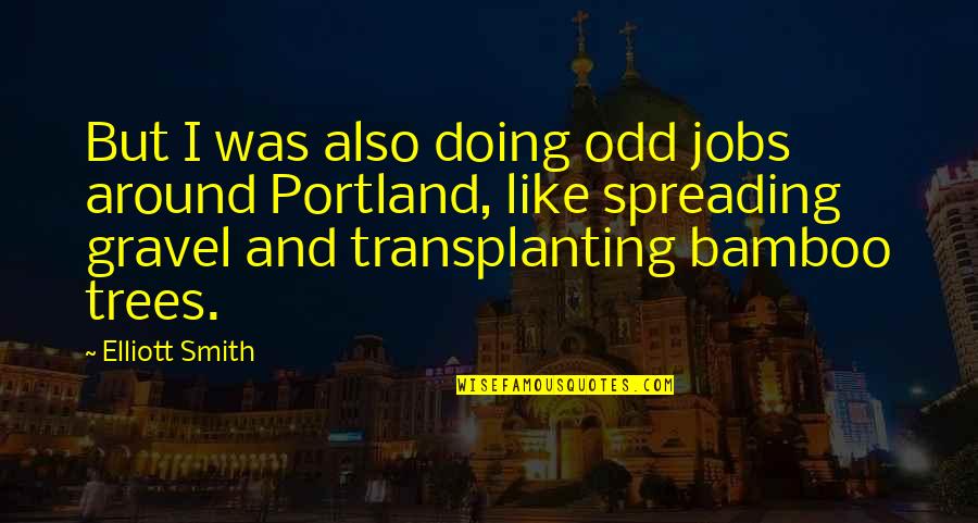 Odd Jobs Quotes By Elliott Smith: But I was also doing odd jobs around