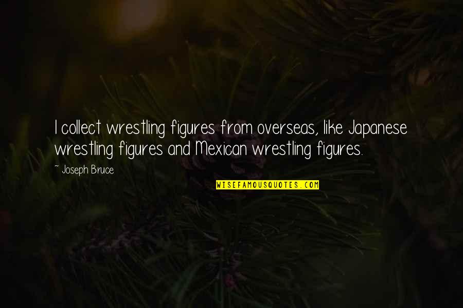 Odd Man Quotes By Joseph Bruce: I collect wrestling figures from overseas, like Japanese