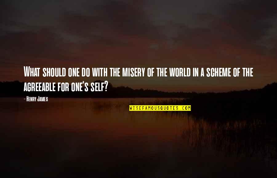 Oddities For Sale Quotes By Henry James: What should one do with the misery of