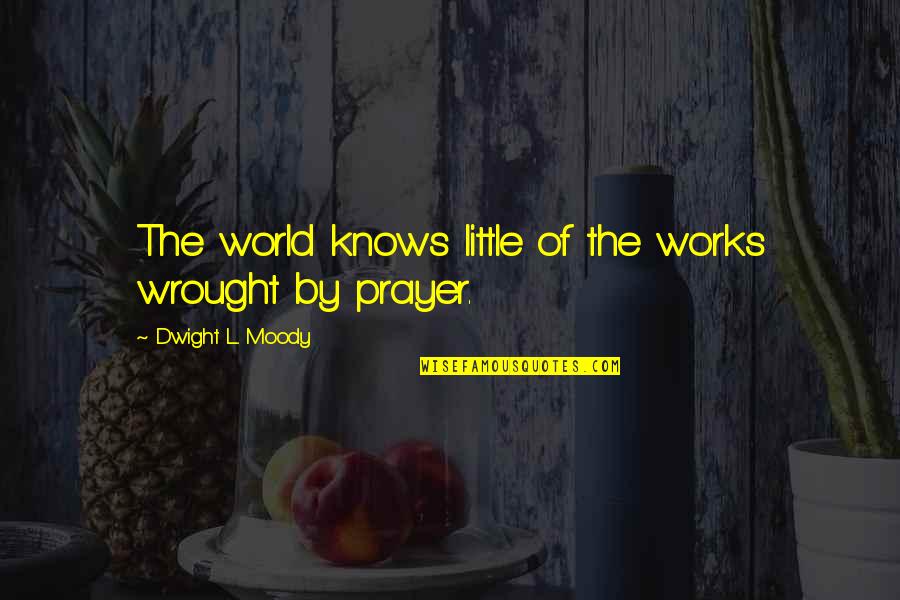 Oddvar Torsheim Quotes By Dwight L. Moody: The world knows little of the works wrought Oddvar Torsheim Quotes By Dwight L. Moody: The world knows little of the works wrought