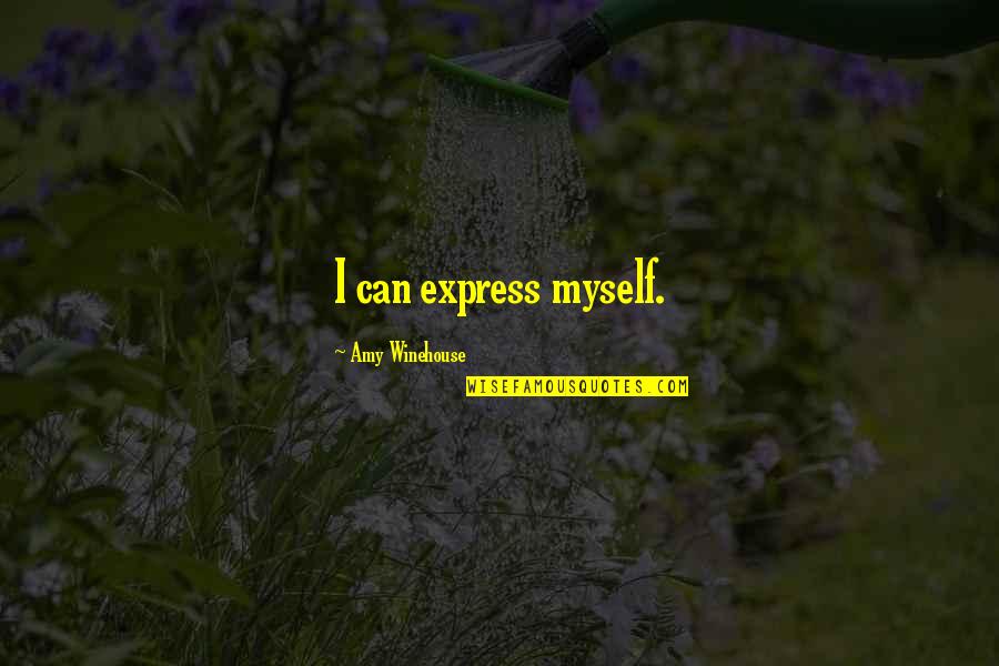 Odermatt Omaha Quotes By Amy Winehouse: I can express myself.