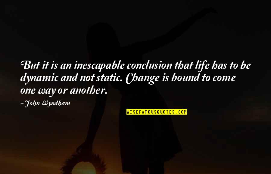Odkrycie Ameryki Quotes By John Wyndham: But it is an inescapable conclusion that life