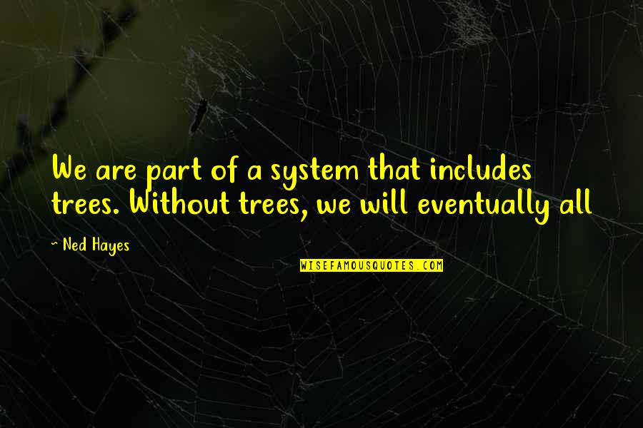 Odmaraj Quotes By Ned Hayes: We are part of a system that includes
