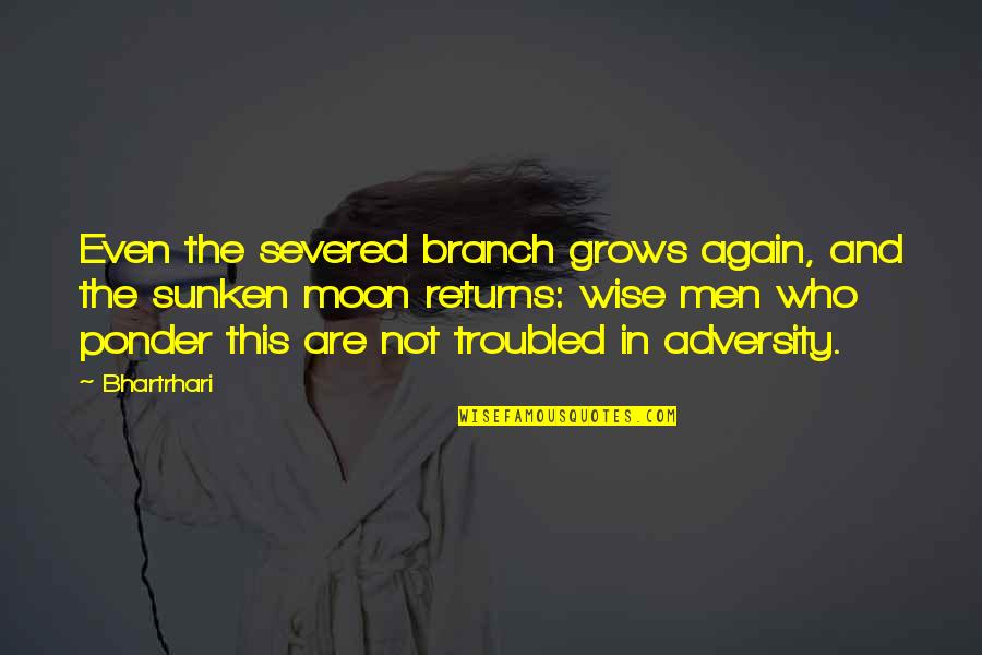 Odmori Quotes By Bhartrhari: Even the severed branch grows again, and the Odmori Quotes By Bhartrhari: Even the severed branch grows again, and the
