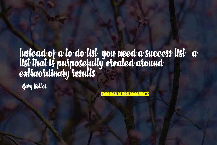 Odnoklassniki Quotes By Gary Keller: Instead of a to-do list, you need a Odnoklassniki Quotes By Gary Keller: Instead of a to-do list, you need a