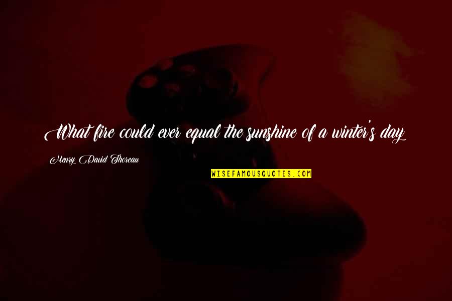 Odysseus Being Loyal Quotes By Henry David Thoreau: What fire could ever equal the sunshine of Odysseus Being Loyal Quotes By Henry David Thoreau: What fire could ever equal the sunshine of