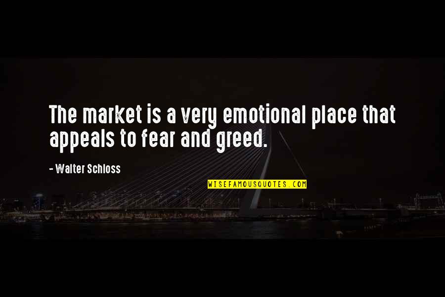 Off The Market Quotes By Walter Schloss: The market is a very emotional place that