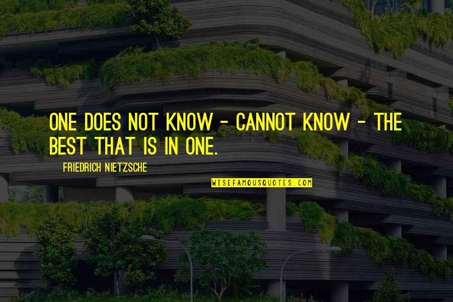 Officewellsteam Quotes By Friedrich Nietzsche: One does not know - cannot know -