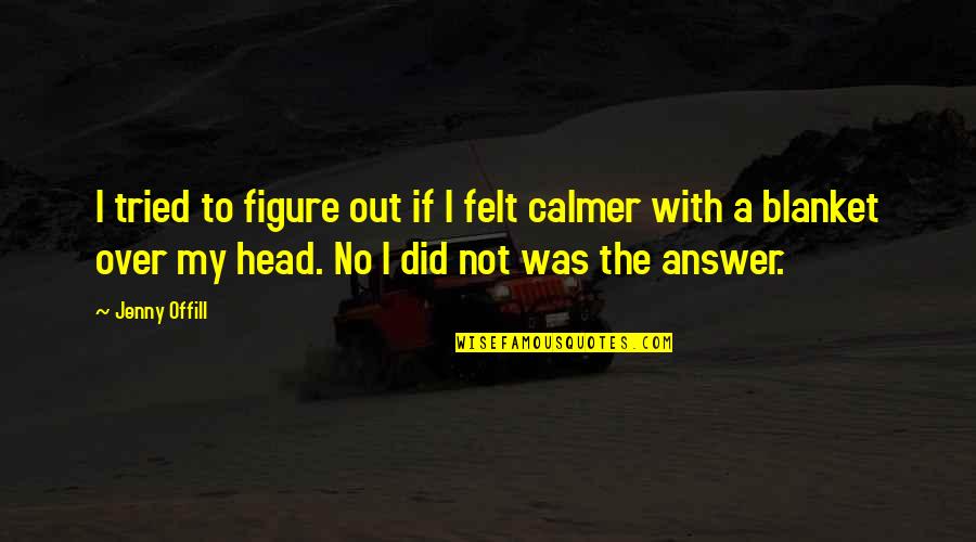 Offill Quotes By Jenny Offill: I tried to figure out if I felt
