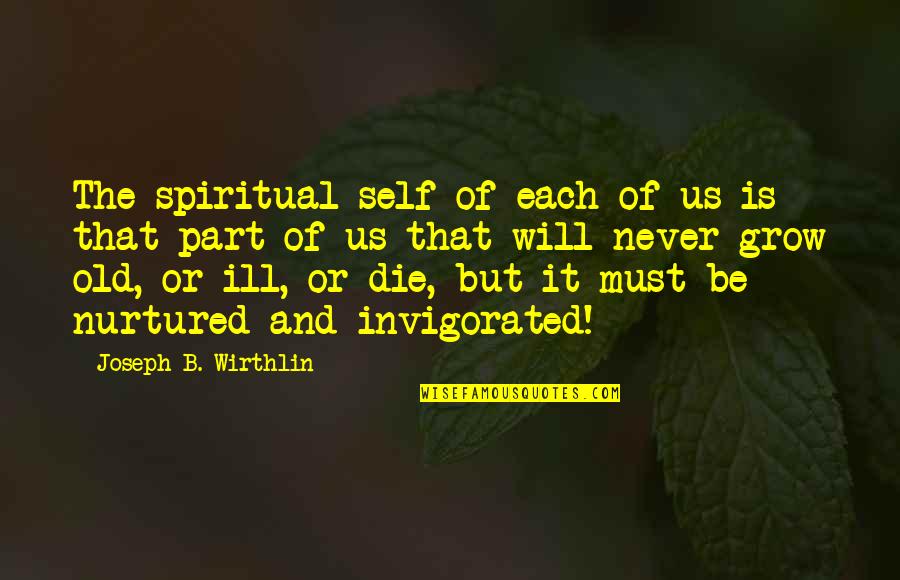 Ofiach Quotes By Joseph B. Wirthlin: The spiritual self of each of us is
