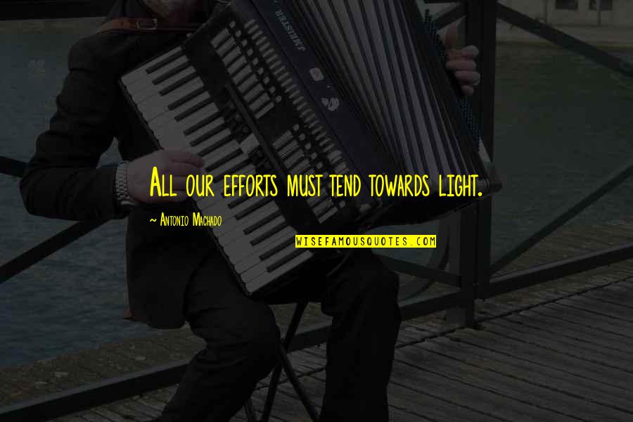 Oganesyan Crystal Structure Quotes By Antonio Machado: All our efforts must tend towards light. Oganesyan Crystal Structure Quotes By Antonio Machado: All our efforts must tend towards light.