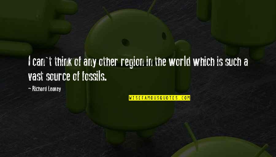 Ogimaa Coyote Quotes By Richard Leakey: I can't think of any other region in
