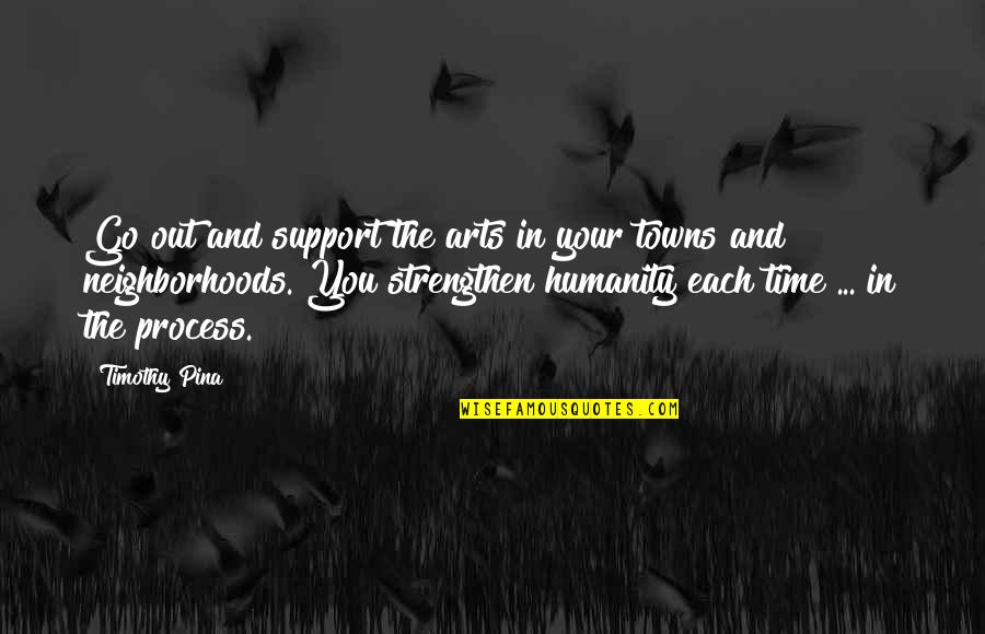 Ognjanka Ognjanovic Slike Quotes By Timothy Pina: Go out and support the arts in your Ognjanka Ognjanovic Slike Quotes By Timothy Pina: Go out and support the arts in your