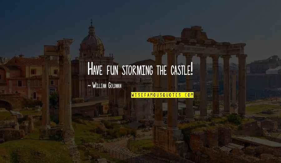 Oil Boiler Quotes By William Goldman: Have fun storming the castle!