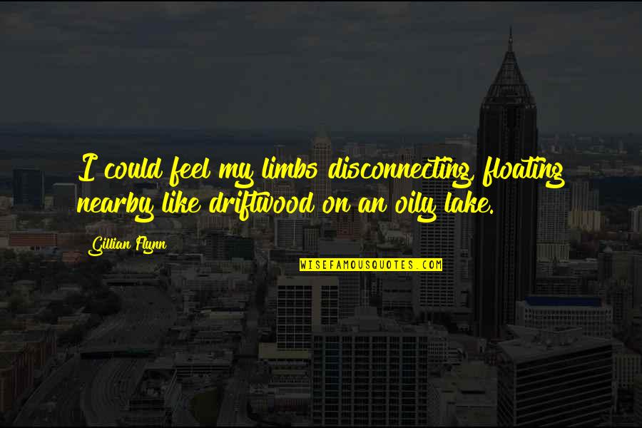 Oily Quotes By Gillian Flynn: I could feel my limbs disconnecting, floating nearby