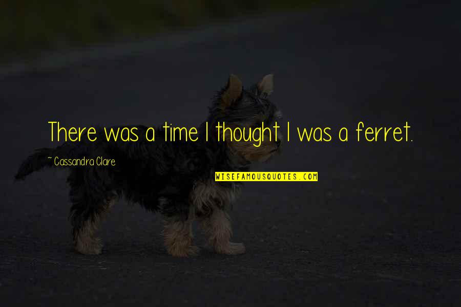 Okviri A Quotes By Cassandra Clare: There was a time I thought I was
