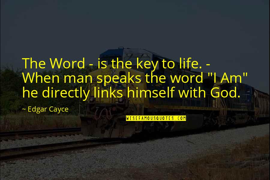 Okwui Abuachi Quotes By Edgar Cayce: The Word - is the key to life. Okwui Abuachi Quotes By Edgar Cayce: The Word - is the key to life.