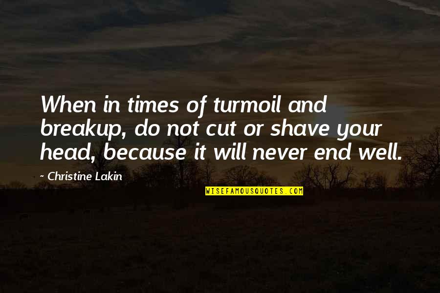 Olamide Quotes By Christine Lakin: When in times of turmoil and breakup, do Olamide Quotes By Christine Lakin: When in times of turmoil and breakup, do