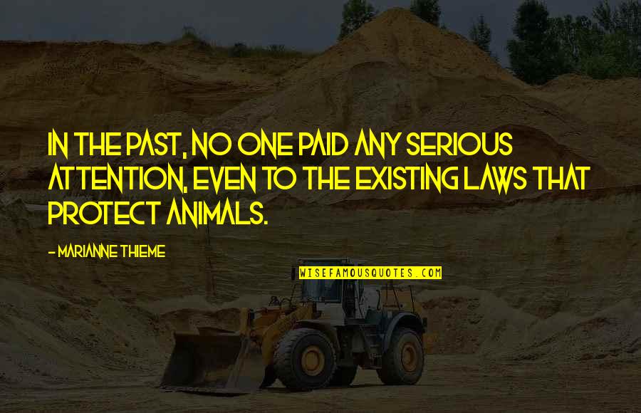 Olatoye Edun Quotes By Marianne Thieme: In the past, no one paid any serious Olatoye Edun Quotes By Marianne Thieme: In the past, no one paid any serious