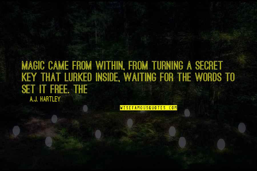 Olbrechts Tyteca Quotes By A.J. Hartley: Magic came from within, from turning a secret Olbrechts Tyteca Quotes By A.J. Hartley: Magic came from within, from turning a secret