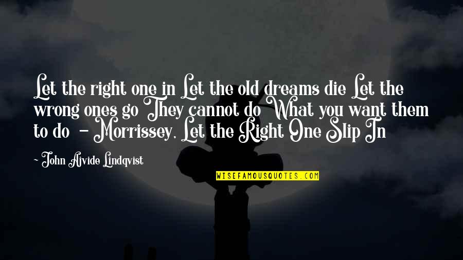 Old Dreams Quotes By John Ajvide Lindqvist: Let the right one in Let the old