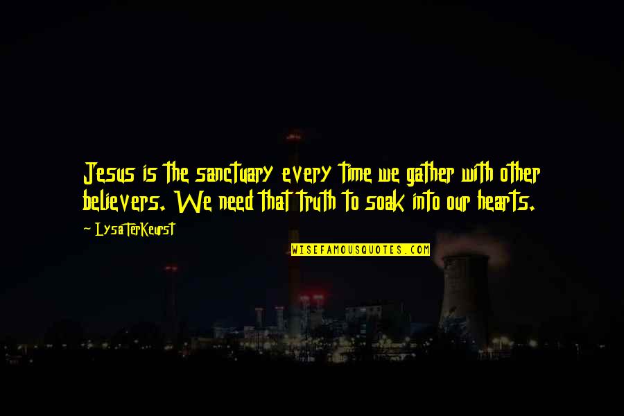 Old Golden Retriever Quotes By Lysa TerKeurst: Jesus is the sanctuary every time we gather Old Golden Retriever Quotes By Lysa TerKeurst: Jesus is the sanctuary every time we gather