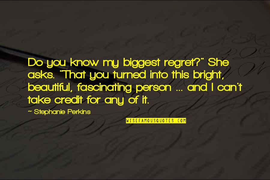 Old Memories Revived Quotes By Stephanie Perkins: Do you know my biggest regret?" She asks. Old Memories Revived Quotes By Stephanie Perkins: Do you know my biggest regret?" She asks.
