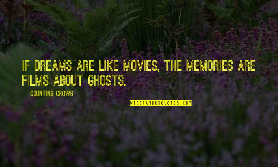 Old Movie Star Quotes By Counting Crows: If dreams are like movies, the memories are