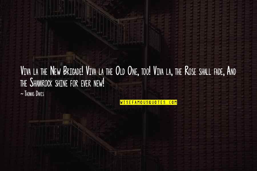 Old One Quotes By Thomas Davis: Viva la the New Brigade! Viva la the Old One Quotes By Thomas Davis: Viva la the New Brigade! Viva la the