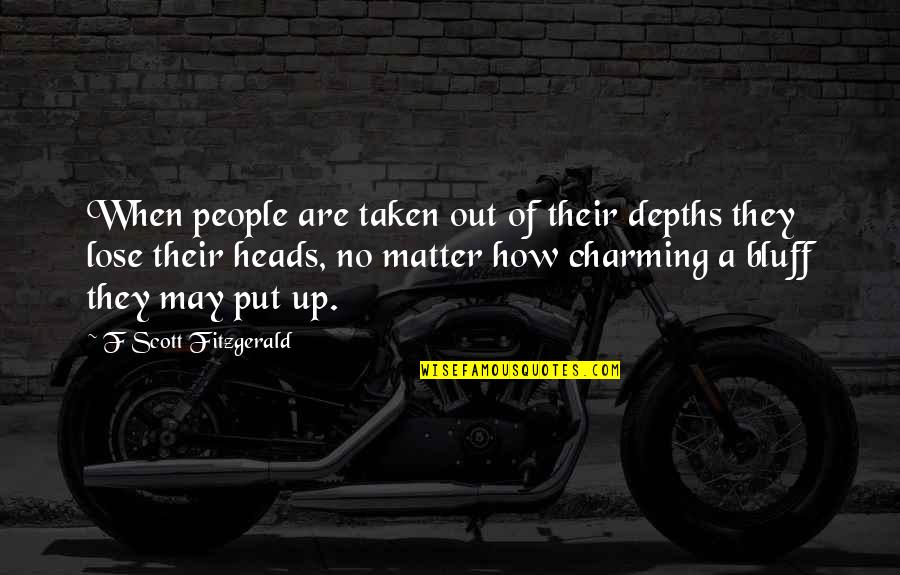 Old Quirky Quotes By F Scott Fitzgerald: When people are taken out of their depths Old Quirky Quotes By F Scott Fitzgerald: When people are taken out of their depths