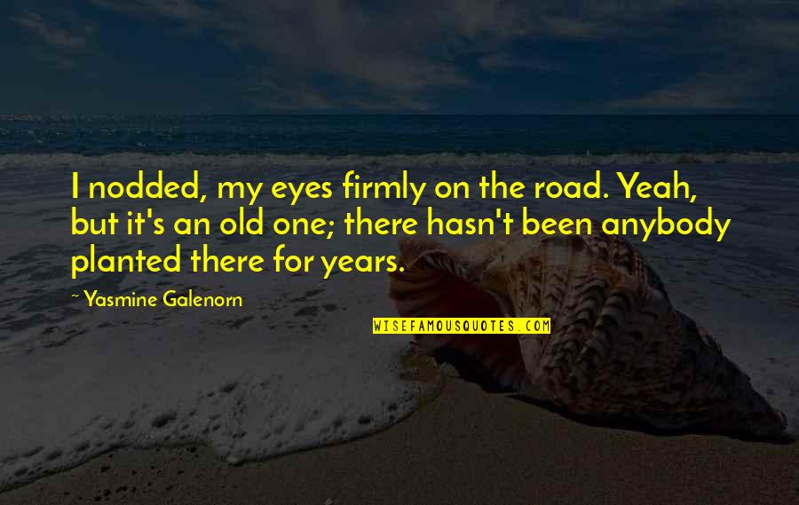 Old Road Quotes By Yasmine Galenorn: I nodded, my eyes firmly on the road.