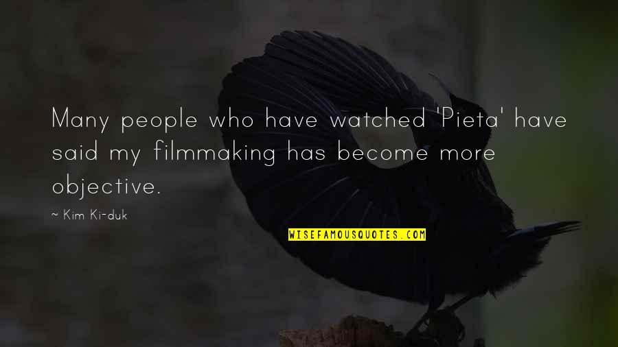 Old Spider Quotes By Kim Ki-duk: Many people who have watched 'Pieta' have said Old Spider Quotes By Kim Ki-duk: Many people who have watched 'Pieta' have said