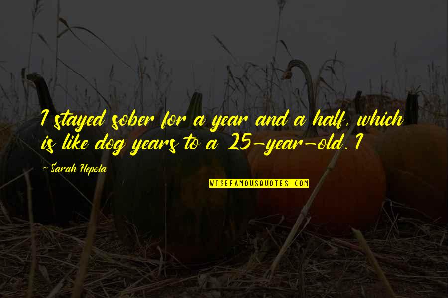 Old Which Quotes By Sarah Hepola: I stayed sober for a year and a