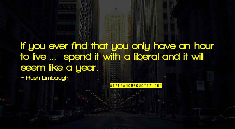 Olive's Ocean Quotes By Rush Limbaugh: If you ever find that you only have
