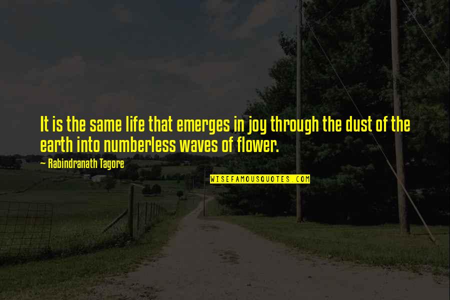 Ollero Quotes By Rabindranath Tagore: It is the same life that emerges in