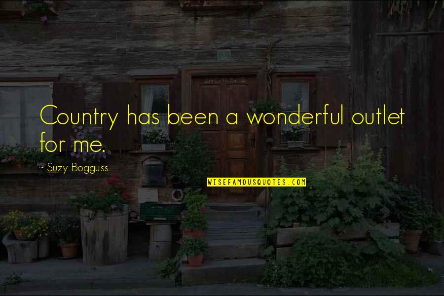 Ollivierre Quotes By Suzy Bogguss: Country has been a wonderful outlet for me. Ollivierre Quotes By Suzy Bogguss: Country has been a wonderful outlet for me.