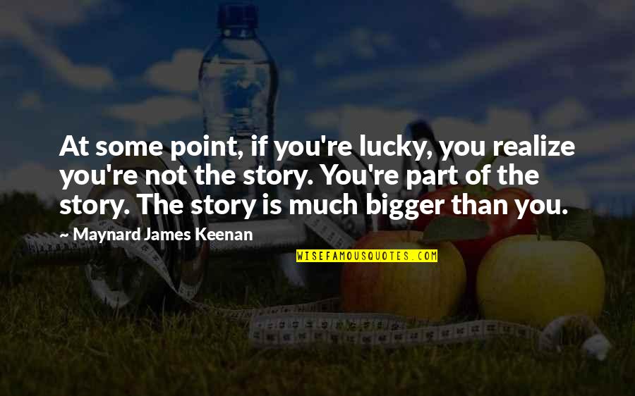 Ollys Protein Quotes By Maynard James Keenan: At some point, if you're lucky, you realize