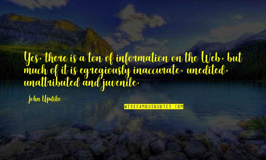 Olvidare Tu Quotes By John Updike: Yes, there is a ton of information on