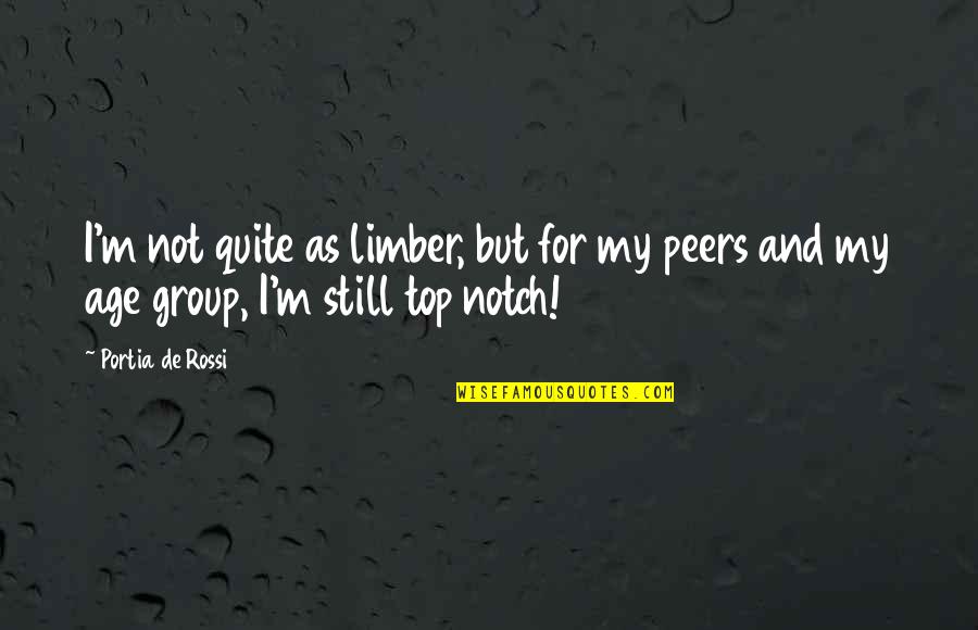 Olvidaron La Quotes By Portia De Rossi: I'm not quite as limber, but for my