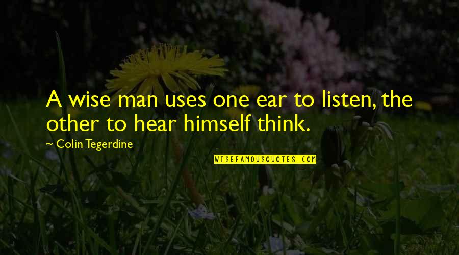 Om Stock Quote Quotes By Colin Tegerdine: A wise man uses one ear to listen, Om Stock Quote Quotes By Colin Tegerdine: A wise man uses one ear to listen,