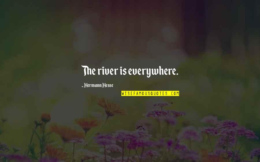 Omnipresence Quotes By Hermann Hesse: The river is everywhere.