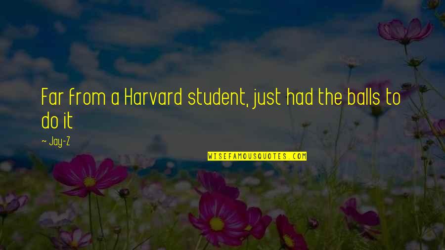 Omoara Quotes By Jay-Z: Far from a Harvard student, just had the