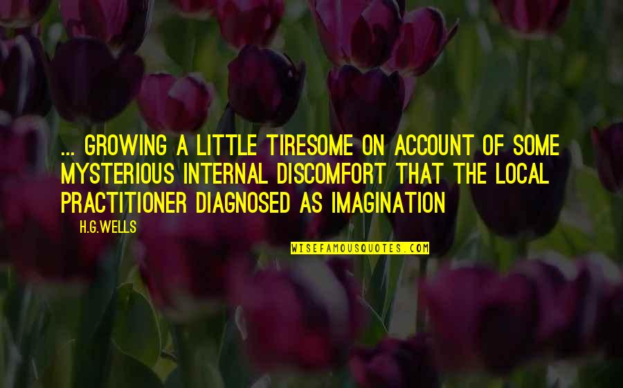 On Account Of Quotes By H.G.Wells: ... growing a little tiresome on account of