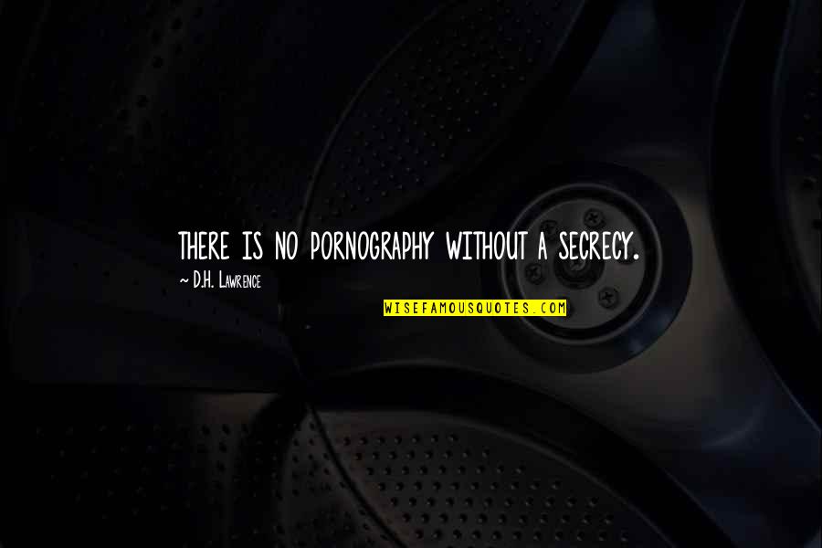 On Eroticism Quotes By D.H. Lawrence: there is no pornography without a secrecy. On Eroticism Quotes By D.H. Lawrence: there is no pornography without a secrecy.