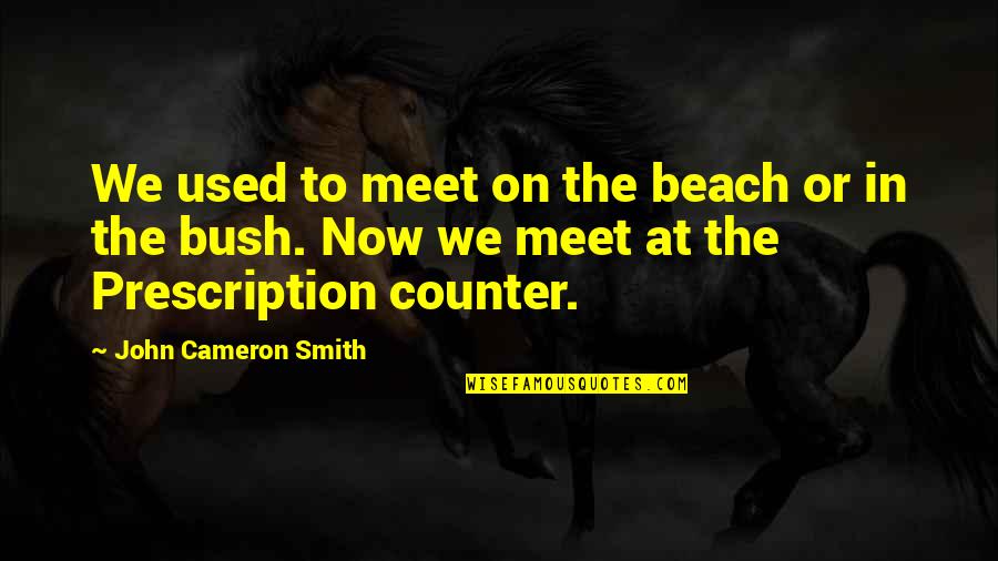 On The Beach Quotes By John Cameron Smith: We used to meet on the beach or On The Beach Quotes By John Cameron Smith: We used to meet on the beach or