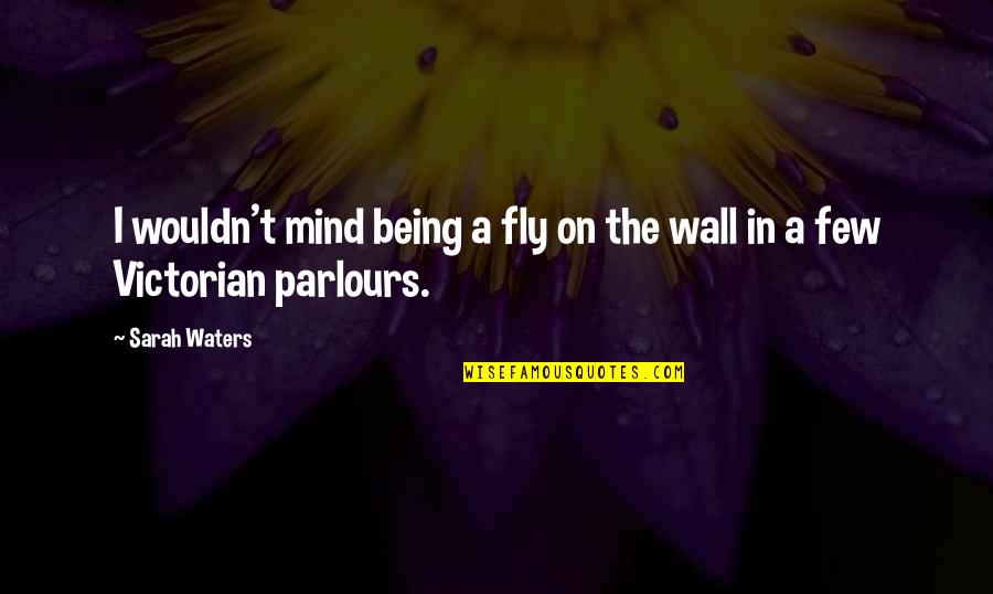 On The Wall Quotes By Sarah Waters: I wouldn't mind being a fly on the