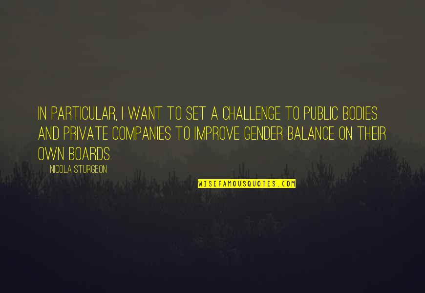 Ondularea Quotes By Nicola Sturgeon: In particular, I want to set a challenge Ondularea Quotes By Nicola Sturgeon: In particular, I want to set a challenge