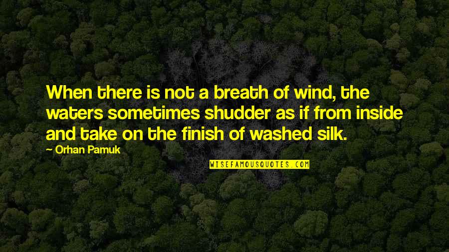 One Common Goal Quotes By Orhan Pamuk: When there is not a breath of wind,
