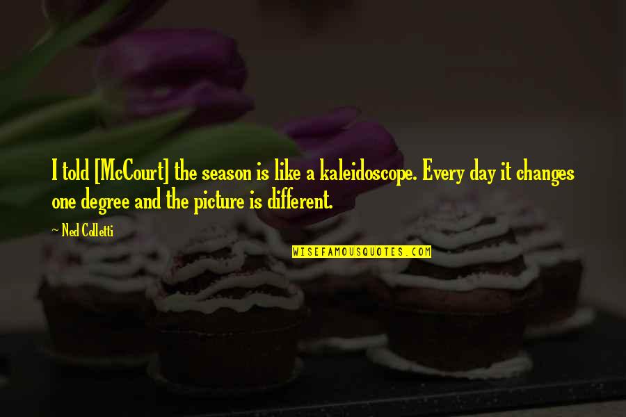 One Degree Quotes By Ned Colletti: I told [McCourt] the season is like a